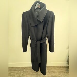 Zara Peacoat, size medium, black